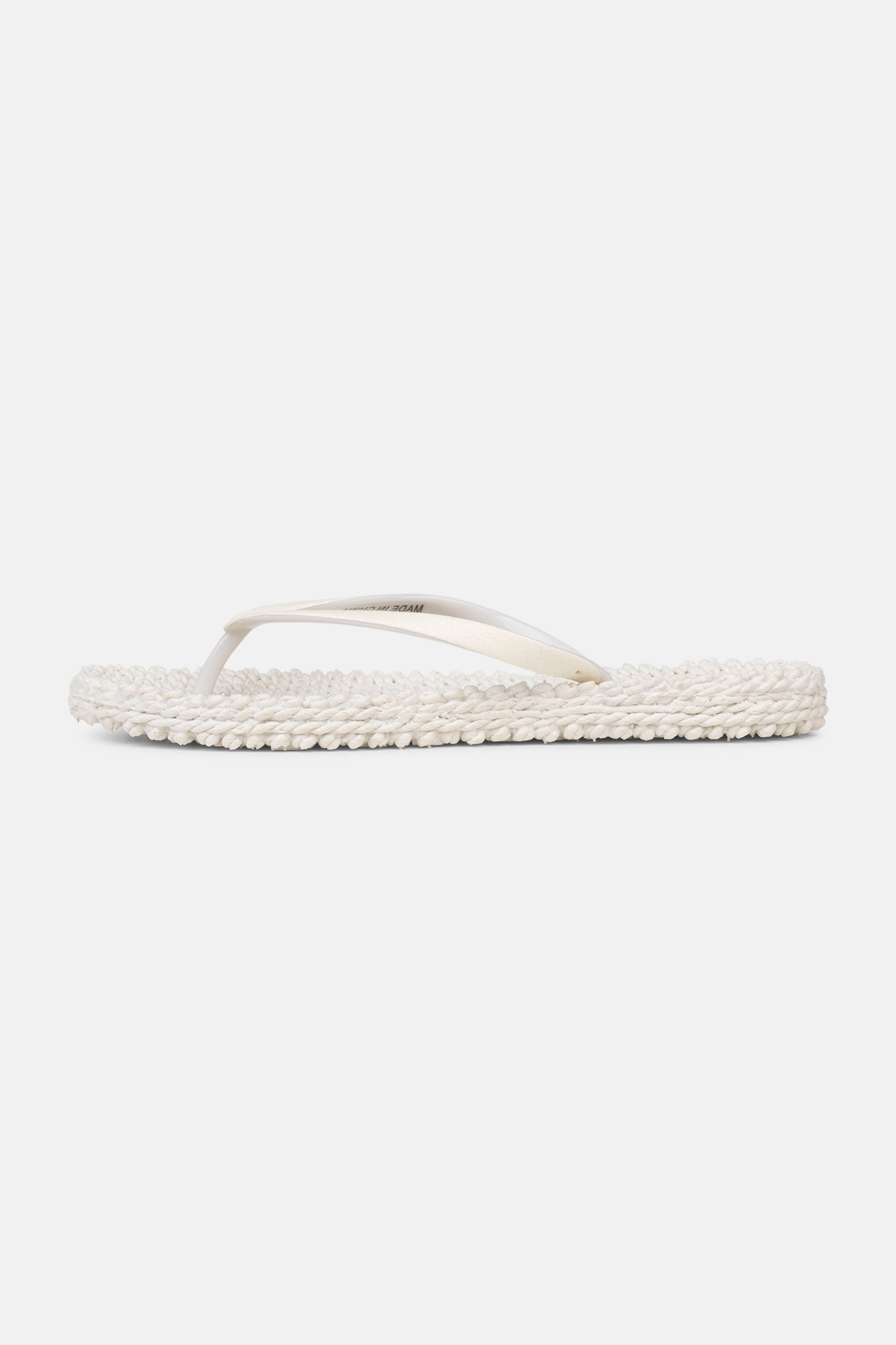 Chanclas Glitter - Creme